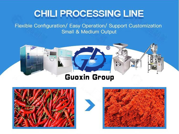 Chilli drying production line