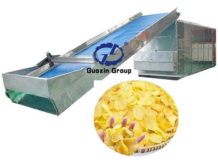 Potato chips drying production line